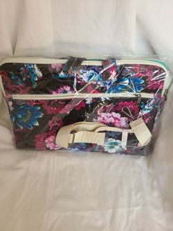 Canvaslove Water Resistant Laptop Shoulder Messenger Bag Sleeve Case for MacBook Pro 16 inch and 15 inch-15.6 inch laptop (Purple Lotus)