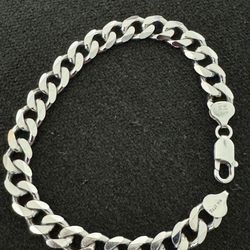 Silver 925 Italy Chains, And Bracelet 