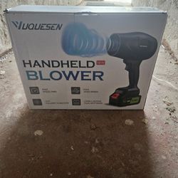 New Handheld Blower Includes 2 Batteries 
