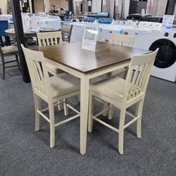 Counter Height Dining Table Set with 4 Chairs 🚚WE DELIVER🚚