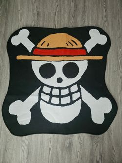 One Piece Straw Hat Jolly Roger Area Rug