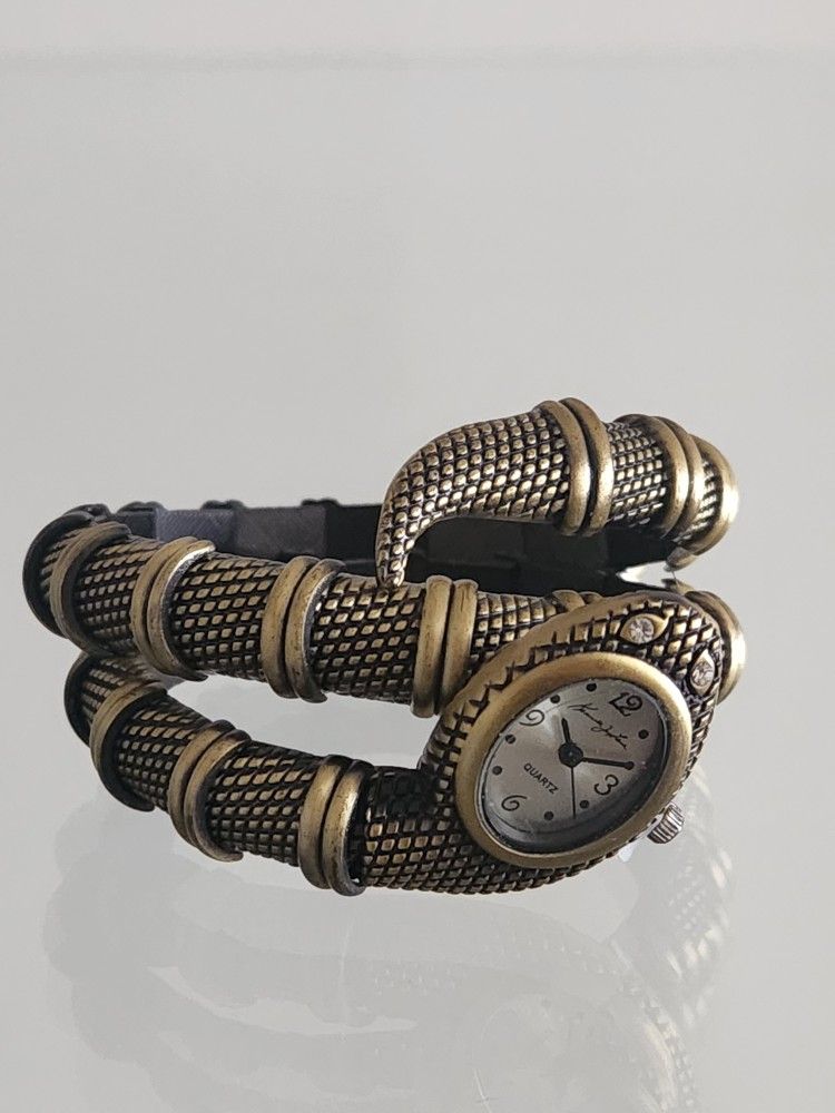 Kenneth Jay Lane Snake Watch Bracelet
