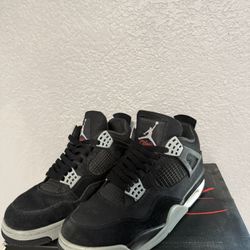 Jordan Retro 4 Black Canvas 