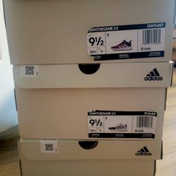 Three Size 9.5 Adidas Sneakers 
