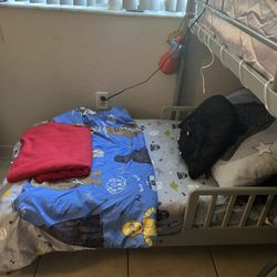 Gray Toddler Bed 