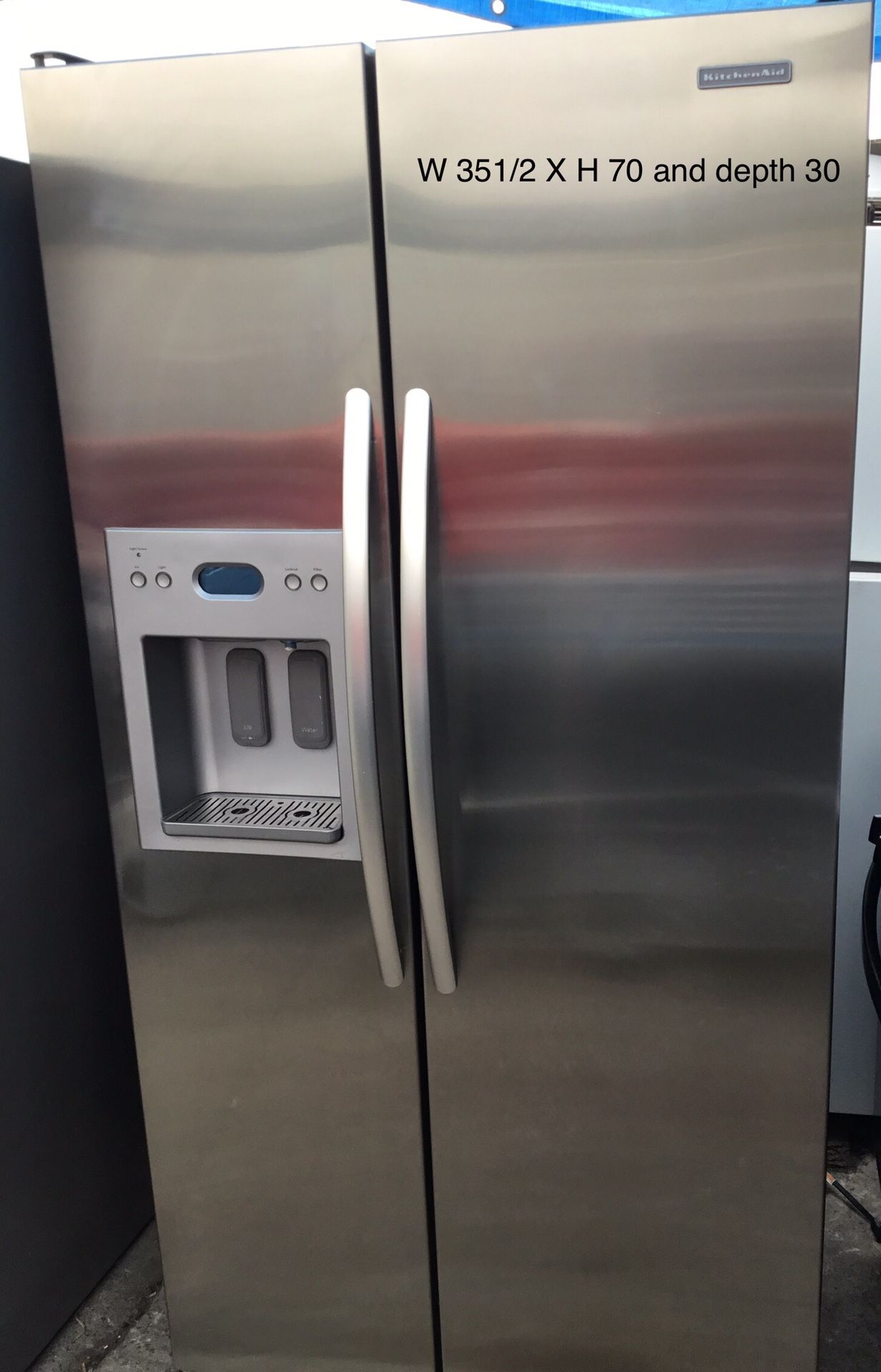 KitchenAid Side by side refrigerator ❄️❄️❄️