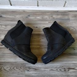 Sorel Joan Of Arctic Wedge II Waterproof Chelsea Boots Black Women's Size 8.5