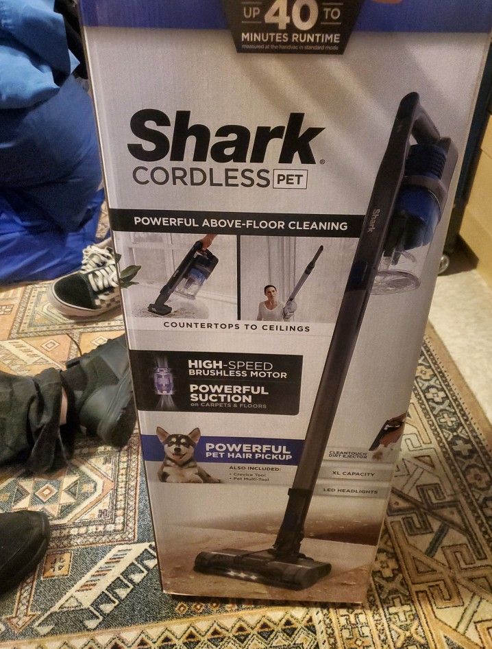 Shark Pet Cordless Stick Vacuum with Anti-Allergen Complete Seal - IX141H: Best Rated, HEPA Filter, 40 Min Run Time