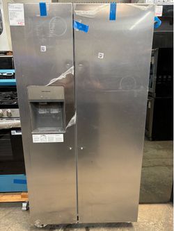 New Frigidaire 36” 25.6 Cu Ft Side by Side Refrigerator