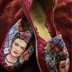 Frida Kahlo Huaraches De Mujer/ Womens Shoes 
