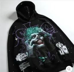 Darc Sport X Civil Regime Joker "Watch the world burn" snap hoodie