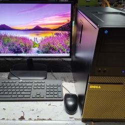 i5 dell pc computer, windows 11,ms office, 8gb ram, wifi,monitor,full setup
