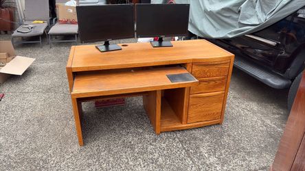 Solid wood desk