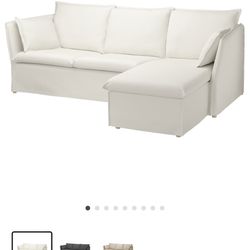Couch + Detachable Chaise With Storage