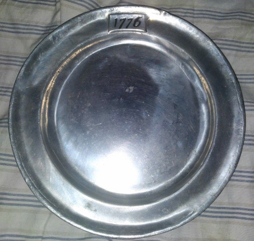 Vintage 1776 Pewter Bradford Co. Antique Plate