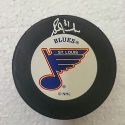 Grant Fuhr signed puck