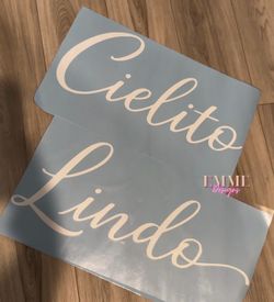 Custom decals, stickers for backdrops | events