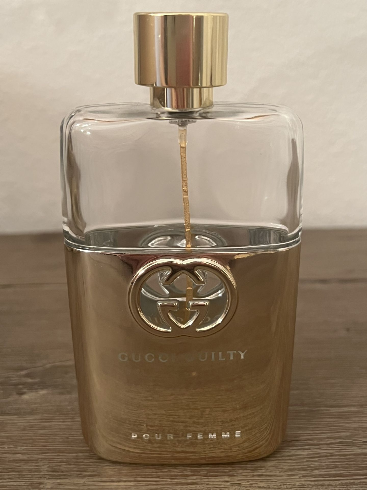 "EMPTY BOTTLE" Guilty By Gucci EDT For Women 3 OZ For Decor