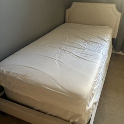 Twin Bed Frame + Mattress + Base