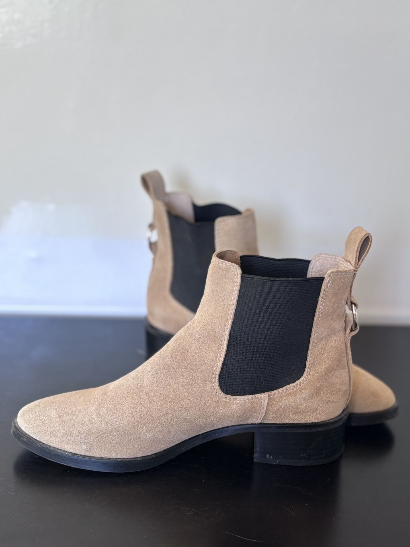 TGB Tan Suede Chelsea Boots