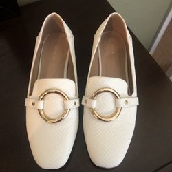 White Flat Shoes 