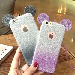 Glitter Mickey Ears For iPhone