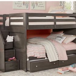 Beautiful Bunk Frame with Storage and Slide out
