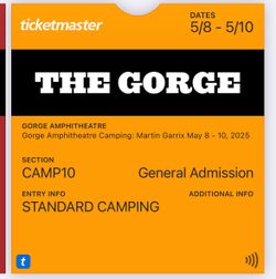 Martin Garrix Gorge Camping Pass