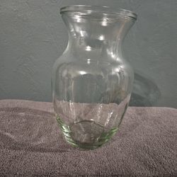 8" Clear Decorative Glass Vase for Floral Arrangements
