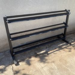 3 Tier Heavy Duty Dumbbell Rack Long 