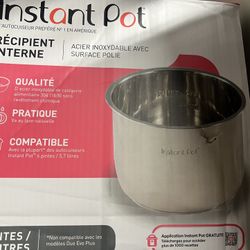 Instant Pot 6-quart stainless steel inner cooking pot New