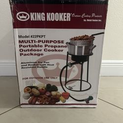 King Kooker Multi Purpose Portable Propane Outdoor Cooker Package