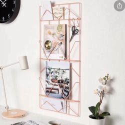 Ikea Kvicksund Steel Memo Board Wall Hanging Storage Rack 34” x 15”