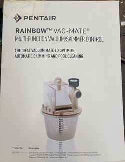 Pentair.  Multi-Function Vacuum cleaner /skimmer control. 