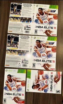 NBA Elite art and manual - ULTRA RARE