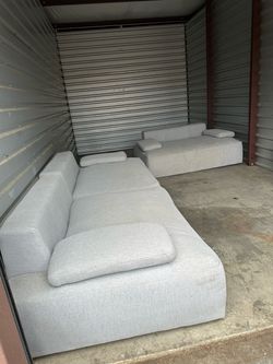 Large Light Gray Modern Modular Sectional Sofa