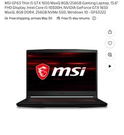 Gaming Laptop MSI