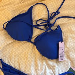 wild fable XL blue bikini top