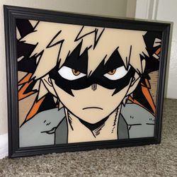 Glass Anime Painting My Hero Academia Custom Portraits Of Friends, Family, & Pets LOCATED IN COVINA