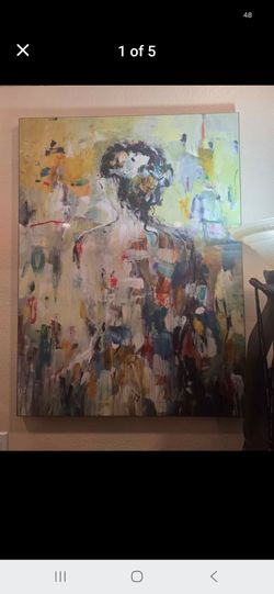 Large 36" x 36" Lisa Ridgers "Classic Figure" Canvas Wall ArtPrice: $100 OBO