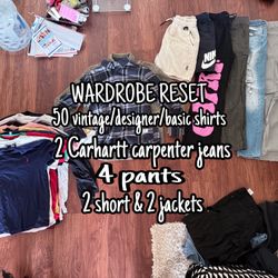 Wardrobe Reset A Bunch Of Clothes 