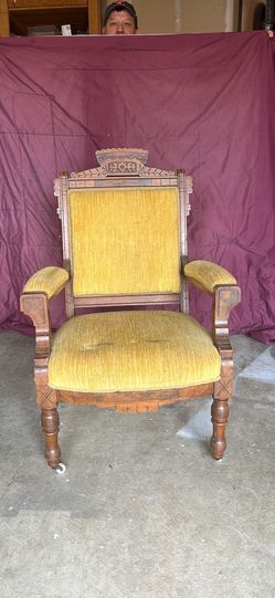 Antique Victorian Eastlake Armchair