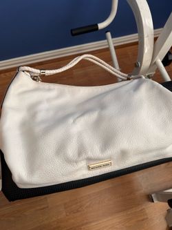 Coach Purse white with gold trim