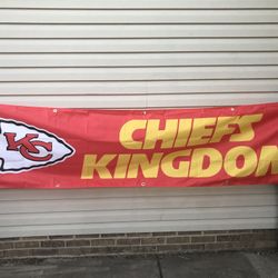 Kc Chiefs 8x2 Ft Banner 