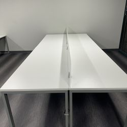 Large White Desks 