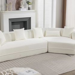 🛋️ Modern L-Shape Sectional Sofa (Brand new in Box）