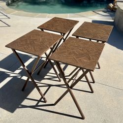 📺🍽️ Set of 4 Folding TV Tray Tables