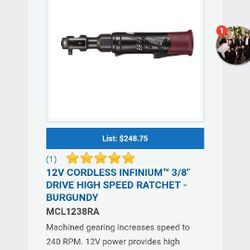 Matco Cordless Ratchet