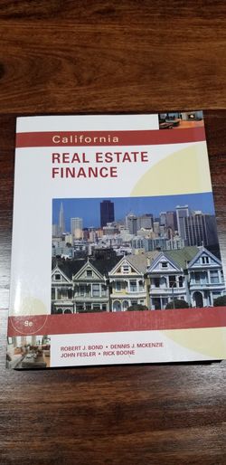 9th Ed. California Real Estate Finance