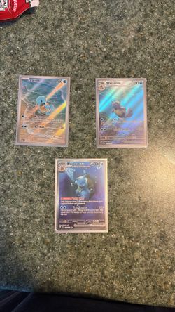 Blastoise ex 200/165 Wartortle 171/165 Squirtle 170/165 SET